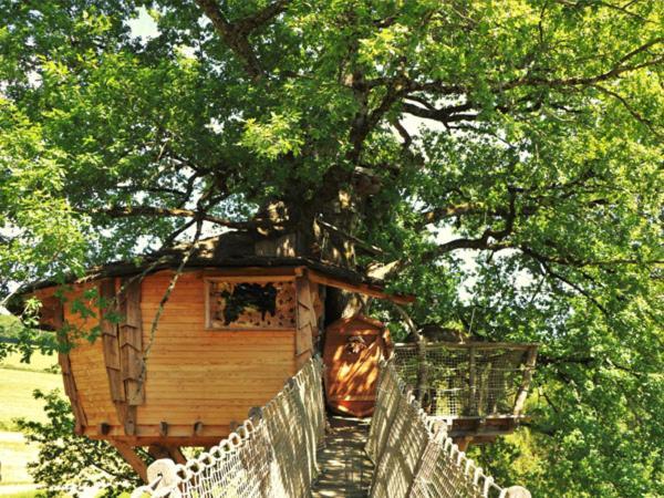 Cabane Perchee Dans Les Arbres Saint-Hilaire-en-Morvan Zewnętrze zdjęcie